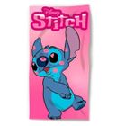 Serviette de Plage Rose Stitch Disney Love Kiss