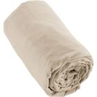 L'EFFET PAPILLON Drap housse flanelle 100% coton 140 x 190 cm CANDICE coloris Sable