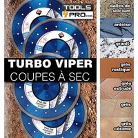 Disque de diamant RUBI TVA TURBO Viper · Coupes à sec (125 mm)