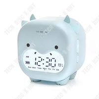 TD® Réveil intelligent 86*86*65mm Alarme Snooze Lumière colorée éblouissante Interrupteur d'affichage de la température