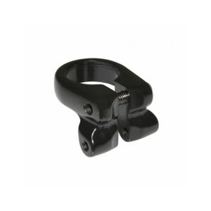 Accessoire Vélo Léger Aluminium Collier De Selle M-Wave RACKY 28.6 Mm - Avec Oeillets Filetés Pour Porte-bagages - Noir, Aluminium Collier Selle Noir 28.6 Mm M-Wave