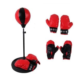 OUTAD Punchingball Boxe Set avec des gants de boxe et de la pompe balle de frappe pour les jeunes de la jeunesse hauteur r/églable de 72 /à 108 cm