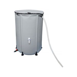 COLLECTEUR EAU - CUVE  Récupérateur d'eau souple en PVC 500 L - Gris