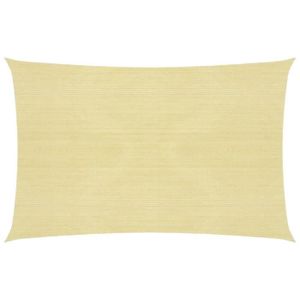 VOILE D'OMBRAGE Voile d'ombrage 160 g-m² Beige 3x4 m PEHD