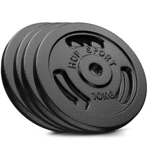 ScSPORTS® Lot de 2 Haltères Courts Poids Musculation 30 kg Chrome Fonte  30/31 mm