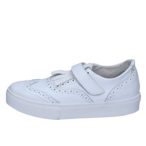 basket cuir blanche femme