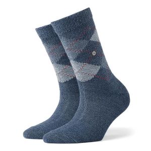 CHAUSSETTE  BURLINGTON "KING" NOIR/GRIS/JEAN 3001 TU 