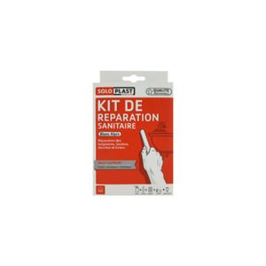 COLLE - PATE FIXATION Kit de réparation sanitaire SOLOPLAST - Blanc alpi
