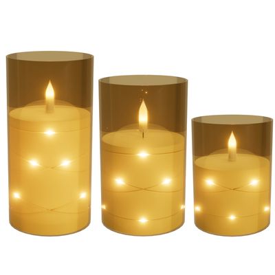 HL Bougie Led Rechargeable Chauffe Plat Avec Minuterie à Distance Bougie Sans Flamme Vacillante Pour Festivals Le Mariage La Fête Décoration De La