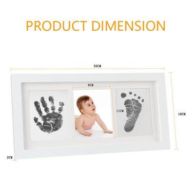 Kit d'empreintes de mains de bébé Cadre photo de bébé sans
