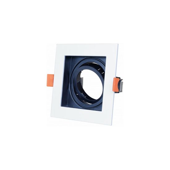 Krisane - Support spot orientable - 1/4 de tour avec douille GU10 - IP44 - blanc - Réf : KRI20026