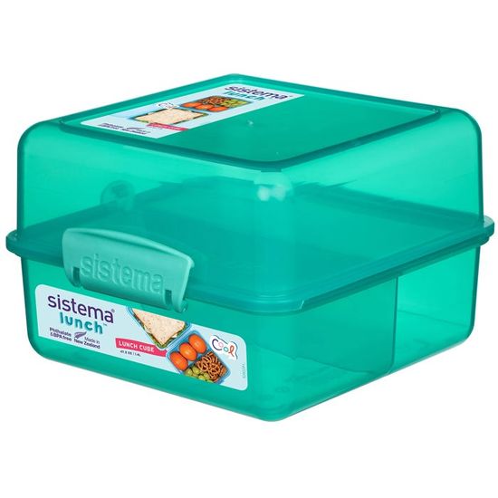 Set de 5 boîtes hermétiques Nest It 3 compartiments 1,9 L Vert - SISTEMA - SA59175