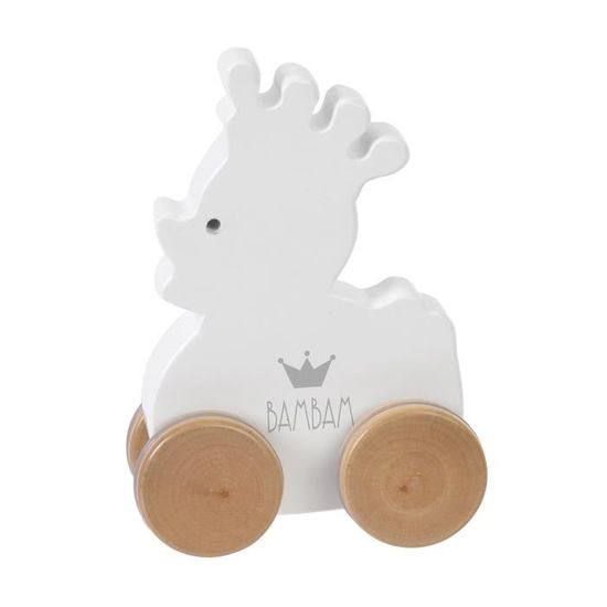 Bam Bam Canard en Bois /à Roulettes