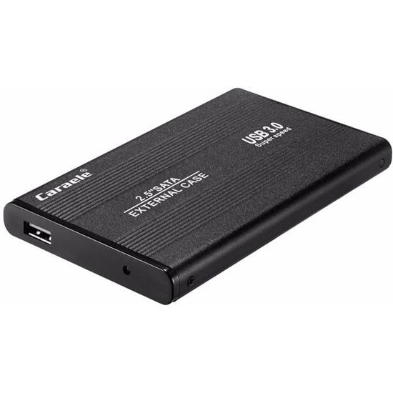 Disque Dur Externe Portable 640 Go USB 3.0 - 2,5 Pouces, Métal Noir - Haute Vitesse, Résistant Aux Chocs - Pour PC, Ordinateur Portable