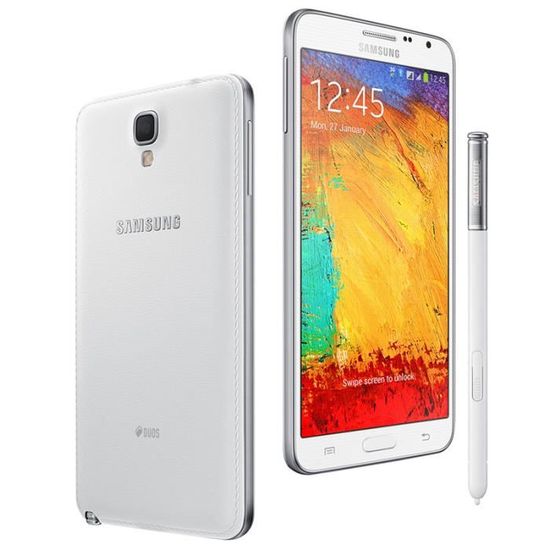 5.7'Samsung Galaxy Note 3 N9005 16GB Blanc- téléphone d'occasion (écouteur+chargeur Européen+USB câble+boîte