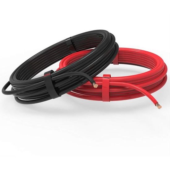Câble Auto FLRY-B 4,0 Mm² Noir - 10 M - Fil Souple Pour Éclairage Et Démarrer