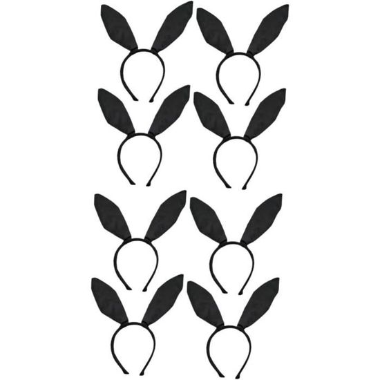 Bandeau Oreilles De Chat Pour Femmes/filles - Noir, élastique, Pour Halloween, Cosplay, Fête, Accessoire De Cheveux