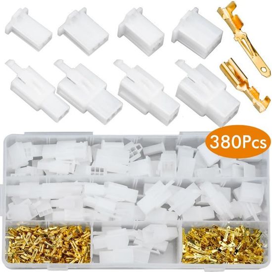 Inserts Ressort Mâle/femelle 6.3mm Et 2.8mm - Pour Connecteurs Auto/moto - Cuivre/ Laiton