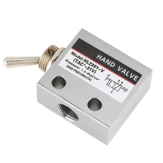 Vanne Pneumatique Mécanique MV522 - 2 Positions 5 Voies, Raccords 8mm, Pour Systèmes Automatisés