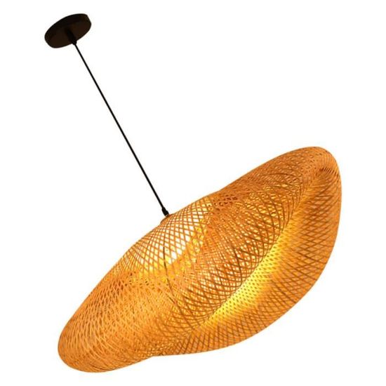 1 Ensemble de l'Hôtel Art Lampe Loupière Décoratif Tissage en Bambou Pour Le Magasin lustre - suspension luminaire d'interieur