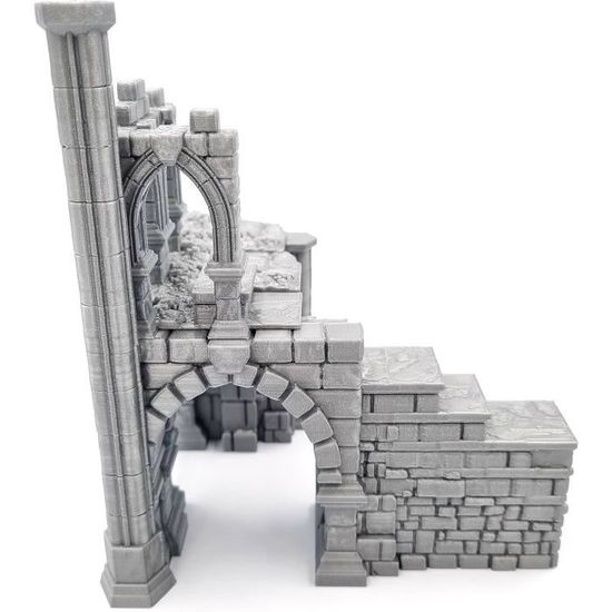Ruine A Gonthan Maison Praticable – Terrain 28mm Tabletop – LSDA D&D Éclaireur – Allemagne