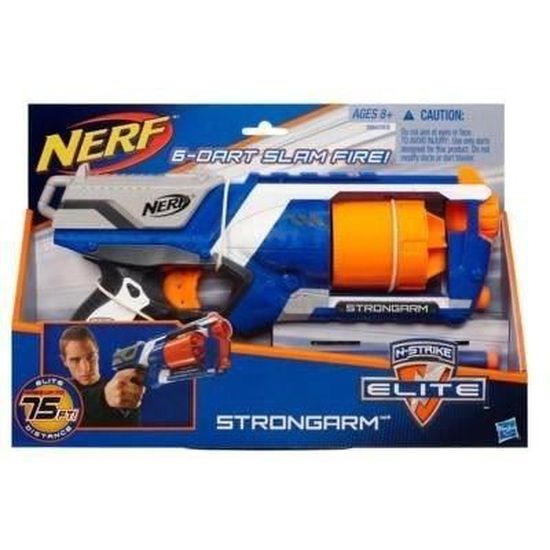 NERF Elite Pistolet Strongarm - Cdiscount Jeux - Jouets