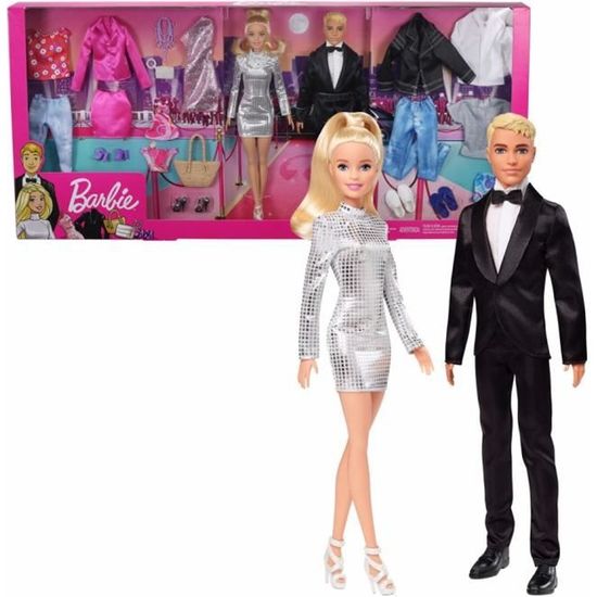 Coffret Barbie Ken Fashion Collection Barbie Mattel GHT40 Poupee Doll Cdiscount Jeux Jouets