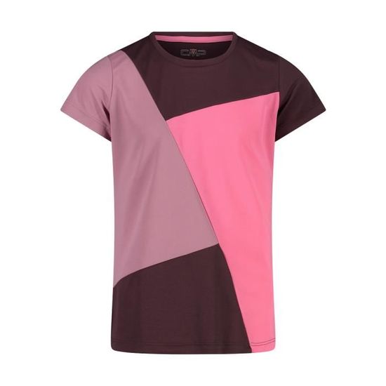 T-shirt de base rayé pour femmes en Marron