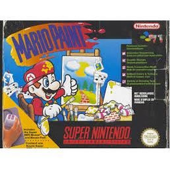 Jeu Super Nintendo Mario Paint Cdiscount Jeux Video