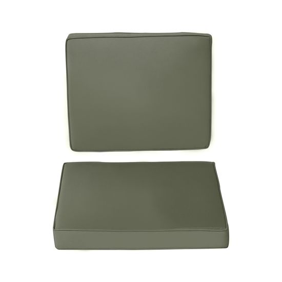 Housses De Coussin Patio FLYMEI - Lot De 4 Gris Imperméables 53x48cm