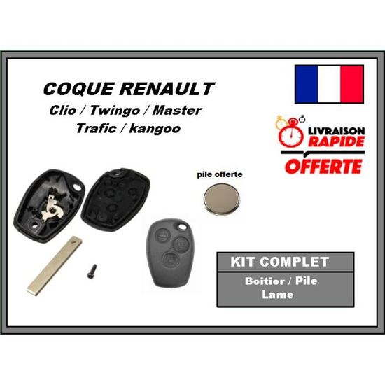 Coque De Remplacement Pour Clé 2 Boutons Pour Renault Et Opel - Foto 7