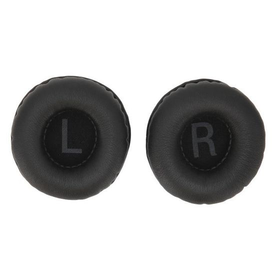 Coussinets Oreille Casque En Cuir 90mm - Noir - Haute Qualité - Neuf