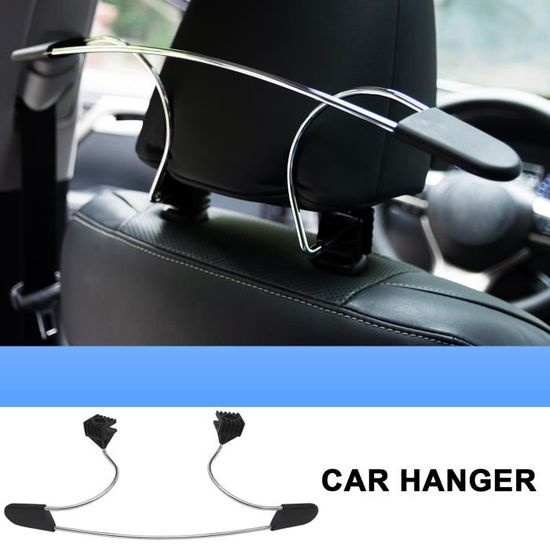 Cintre Pour Appui-tête De Siège Auto - Porte-manteau Voiture, Rangement Vêtements Sacs, Dimensions ~45x25cm