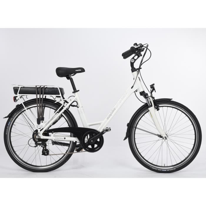 Easybike Velo Electrique Vae Easycity M01 D7 26 400 Wh Blanc Prix Pas Cher Cdiscount