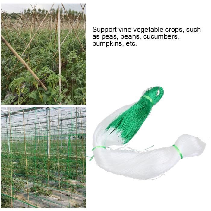 3x100m Filet de Jardinage Support Grimpant des Plantes Accessoire de Serre Horticole-CHD
