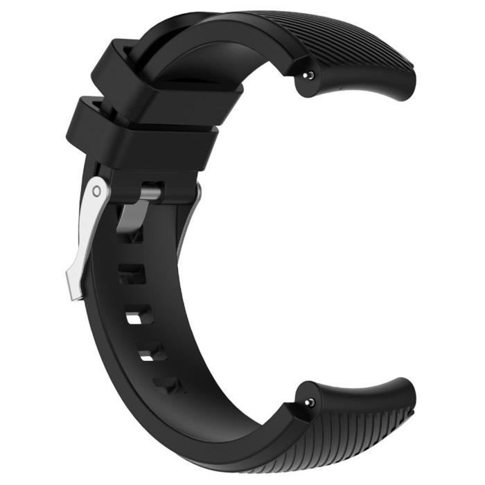 bracelet de montre vendu seul Dragonne de montre en silicone souple de remplacement pour Huami AMAZFIT GTR 47mm FQQ90816103BK_365