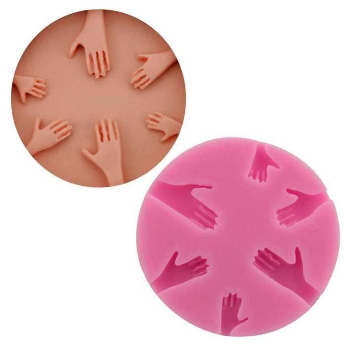 HT Moules Silicone Patisserie Moule à Gâteau de Forme de Paume Bricolage Fondant de Silicone Cuisson 6.7 * 6.7..... - HTSWM824AA1081