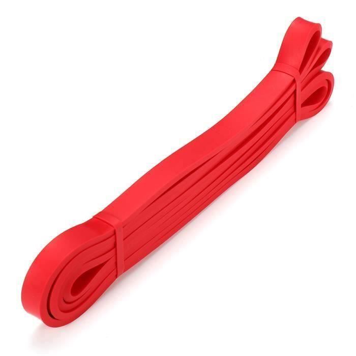 AVANC Bande de Résistance Elastique Musculation - en Latex naturel rouge 2080X4.5X13mm 15-35lbs