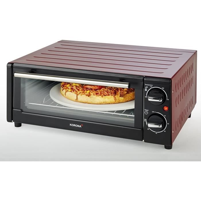 K57000 Four à pizza Mini-four électrique Noir-rouge 15 L 1300 W