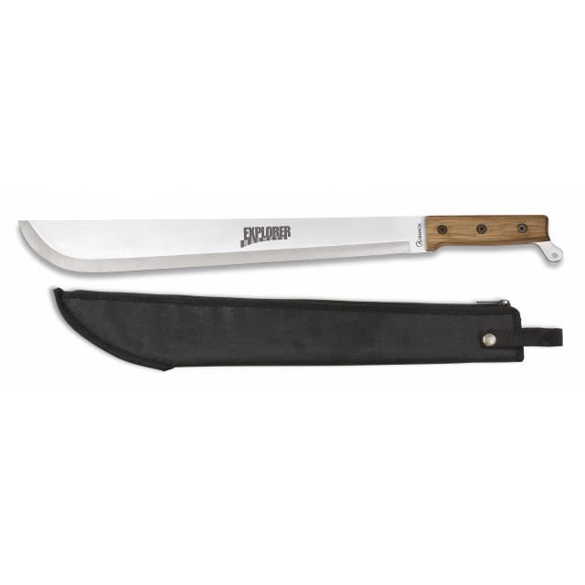 Machete Rod Cutter Martinez Albainox Albainox Albainox Explorer Mango Wood & 42 Cm Stainless Steel Blade Inclut le couvercle 31761.