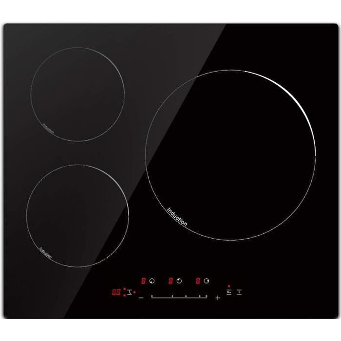 TABLE DE CUISSON INDUCTION - PLAQUE DE CUISSON INDUCTION Plaque à Induction 3 Foyers, Encastrable Plaques de Cuisson In2