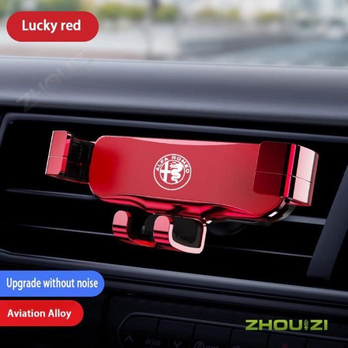Accessoires Voiture,Support de téléphone portable à Clip de sortie d'air pour voiture, support GPS pour Alfa Romeo - Type Red