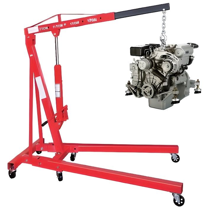 Grue d'atelier hydraulique pliable 2000 kg