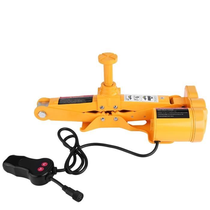 Cric de Levage, Cric de Voiture Cric Électrique 12V pour Véhicule Van SUV Garage Urgence, Charge Maximale de 3 Tonnes-ALI