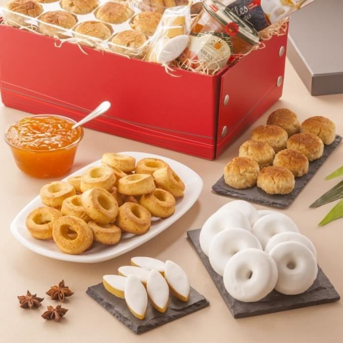 Coffret Cadeau Gourmand - Panier Méditerranéen Option - Sans coffret - Fabriqué en France