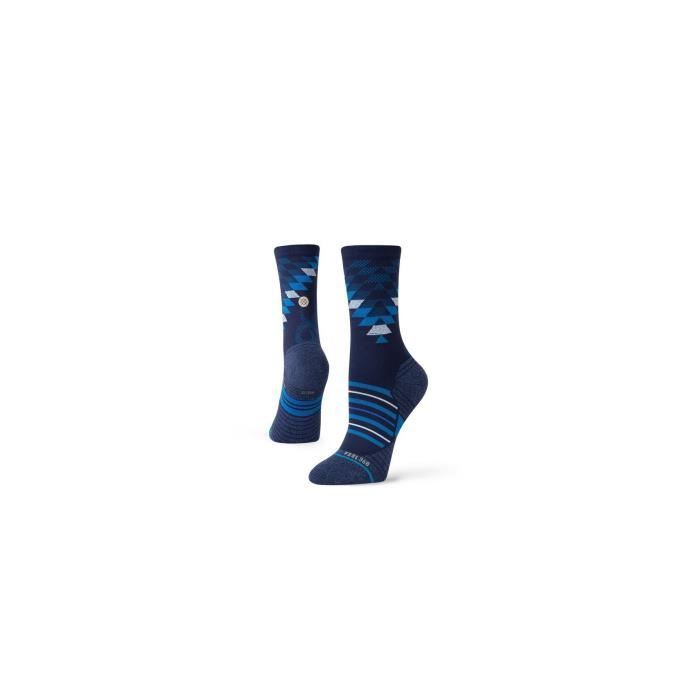 Chaussettes STANCE Femme RUN Slithering Crew Bleu / Gris PE 2020