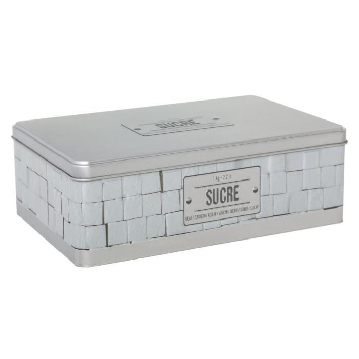 Secret de Gourmet - Boîte à sucre en morceaux avec relief Sucre