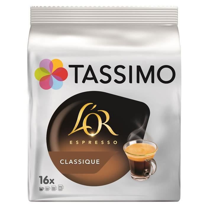 LOT DE 4 - TASSIMO : L'Or - Espresso classique 16 Dosettes de café