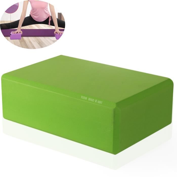 TD® EVA Yoga Block Brick Sports Exercise Fitness Gym Workout Stretching GN accessoires de yoga
