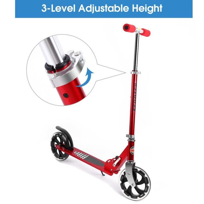 Trottinette Pliable, Trottinette à 2 Roues Pliable,Trottinette Adulte Street Master -Poignées souples HB003 En Stock -ABI